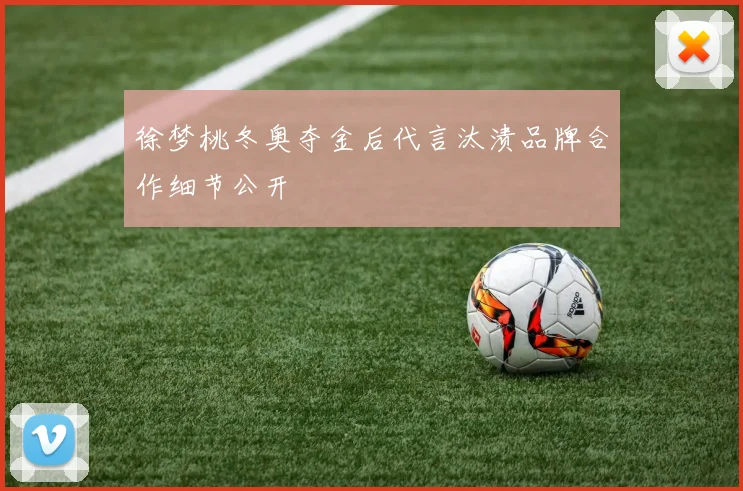 徐梦桃冬奥夺金后代言汰渍品牌合作细节公开